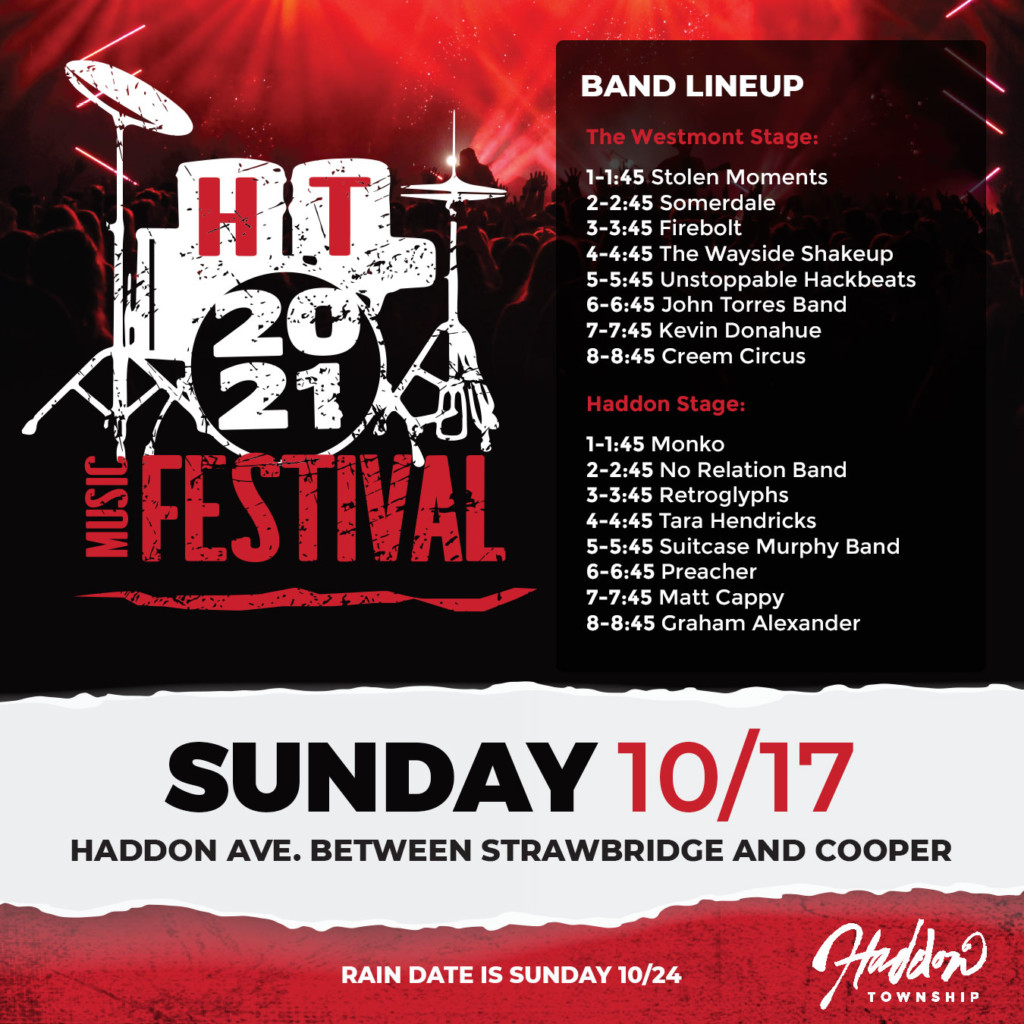 Haddon Township Music Festival Returns Sunday, Oct. 17, for a Fifth