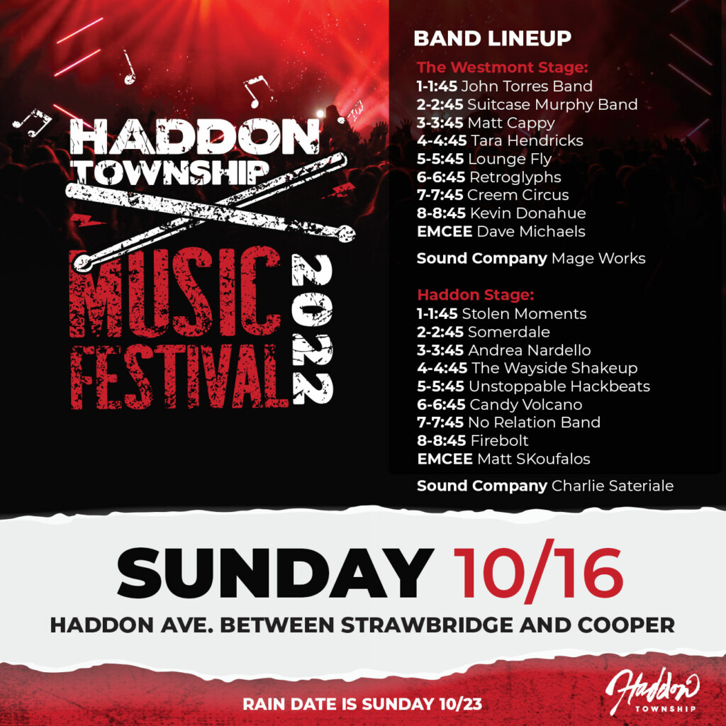 Haddon Township 7th Annual Music Festival Sunday